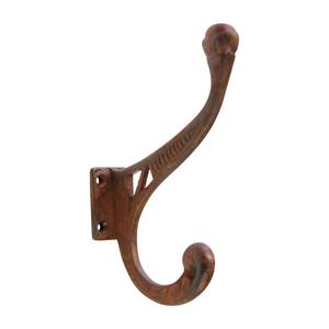 Porte-manteau double crochet en métal industriel élégant et robuste pour garage et entrée - Product Image 6