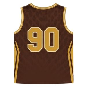 Maillot de lacrosse unisexe marron doré en polyester léger – Tenue de sport athlétique pour entraînement et matchs d'équipe - Product Image 2