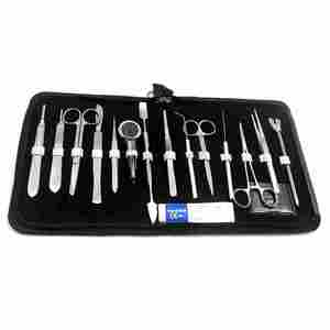 Kit de Disección Anatómica para Laboratorio de Biología Avanzada, Bisturí de Acero Inoxidable, Mango de Cuchillo, Cuchillas, Clip Hemolock, Pinzas para Instrumentos Médicos - Product Image 1