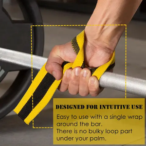 Sangles de poignet de musculation pour l'haltérophilie, la musculation, le powerlifting, l'entraînement de force et les soulevés de terre - Product Image 6