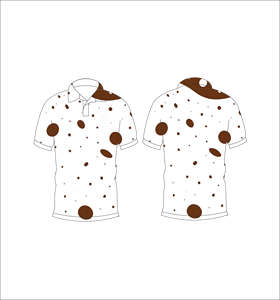 Custom Men’s <b>White</b> & Brown Polka Dot <b>Polo</b> Shirt– Breathable Short Sleeve Casual Golf T-Shirt with All Over Print, Summer Fashion - Product Image 6
