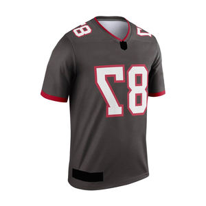 Jersey de Fútbol Americano OEM de Alta Calidad, Talla Grande, Superventas, Ligero, Bajo Precio, Manga Corta, Estampado, 100% Poliéster - Product Image 6