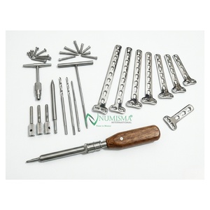 Juego de Placas de Bloqueo de Fragmentos Grandes de Acero de Calidad Premium 4.5 T-Buttress, Lote de 220 Piezas para Fijación de Fracturas Óseas, Clase I CE - Product Image 6