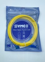 Cordon de raccordement fibre optique SYMCO SC/UPC LC/UPC SM-DX-3.0-5M-2 de qualité télécom, duplex LSZH, 100 % testé en usine, garantie 1 an