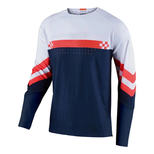 NUEVOS Jerseys Personalizados Reflectantes de Spandex/Poliéster Ecológicos y Transpirables de Manga Larga para Carreras de Motos y Automovilismo - Product Image 2