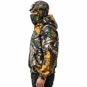Pasamontañas de Camuflaje Tejido Personalizado para Hombre con Cremallera Completa, Venta al por Mayor OEM, Ropa de Exterior - Product Image 4