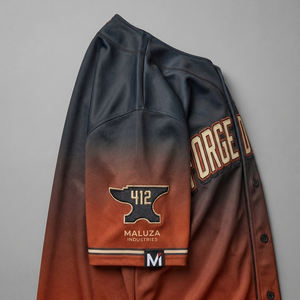 Maillot de baseball sublimé premium, streetwear, uniforme sportif respirant, vêtements d'équipe, mode USA Europe, maillot MALUZA - Product Image 5