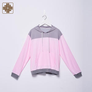 เสื้อฮู้ดผ้าปะต่อหลากสีสำหรับผู้หญิง, เสื้อฮู้ดลำลองกันแดดเป็นมิตรกับสิ่งแวดล้อมสำหรับฤดูใบไม้ร่วง - Product Image 3