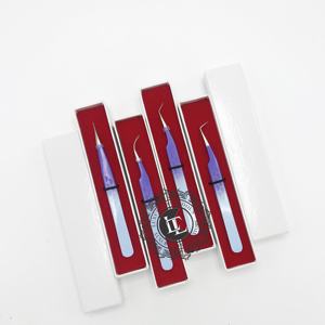 Pince à cils professionnelle Ombre Silver Point Outil d'extension en acier inoxydable de haute qualité avec revêtement en poudre - Product Image 4