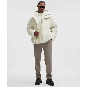 <b>Men's</b> Custom Logo Eco-Friendly <b>Canvas</b> Work Puffer <b>Jacket</b> - Product Image 2