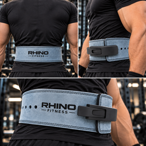 Cinturón de Soporte Lumbar Ajustable de Cuero para Levantamiento de Pesas Rhino Fitness, Cinturón de Soporte Lumbar para Adultos - Product Image 3