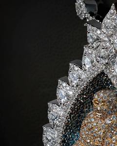 Cadena Cubana de Lujo Personalizable para Hombre, Hecha a Mano en EE. UU., de Plata Esterlina 925 y Oro Blanco de 14K con Moissanita VVS1, Estilo Hip Hop para Fiesta - Product Image 2