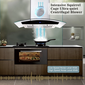 Nouveau Fourneau Mural 30i-n W-a-l-l M-o-u-n-t R-a-n-g-e H-o-o-d 700C-F-M en Acier Inoxydable avec Verre Trempé - Product Image 3