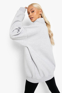 Sweat-shirts pour femmes à demi-zip de haute qualité et tendance, taille adulte / Prix de gros, sweat-shirt à demi-zip en coton pour femmes avec logo personnalisé - Product Image 3