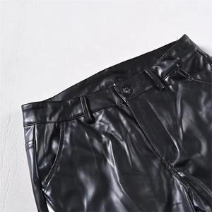 กางเกงหนังแท้สำหรับผู้ชาย หนังวัวแท้ แฟชั่นสำหรับขี่มอเตอร์ไซค์ กางเกงขายาว โรงงานผลิตโดยตรง ผู้ผลิต OEM - Product Image 2