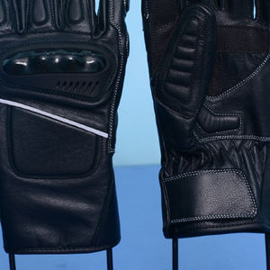 Guantes de Motocicleta Impermeables de Cuero Negro Genuino, Protección Completa para los Dedos, Unisex, Protección para los Nudillos, Aprobados por la CE, para Motociclismo, Esquí y Actividades al Aire Libre - Product Image 6