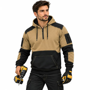 Sudadera con Capucha Reflectante de Forro Polar al por Mayor, Ropa de Trabajo de Seguridad de Algodón para Construcción, Sudadera de Alta Visibilidad para Hombre - Product Image 5