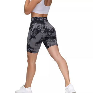 Shorts Deportivos de Cintura Alta para Mujer, Efecto Levanta Glúteos, para Yoga y Gimnasio, Spandex/Nylon, Elásticos en 4 Direcciones, Venta al Por Mayor, Económicos - Product Image 4