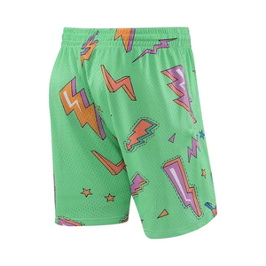 Shorts de basket-ball professionnels pour hommes en polyester et mesh imprimé, séchage rapide, shorts décontractés pour la salle de sport, fabricant OEM ODM en gros - Product Image 3