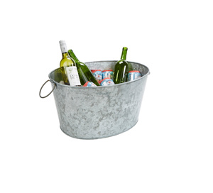 COULEUR GALVANISÉE BONNE QUALITÉ REFROIDISSEUR DE VIN SEAU DE STOCKAGE DE BOISSONS DANS UN NOUVEAU STYLE FAIT À LA MAIN PERSONNALISÉ - Product Image 6