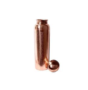 Bouteilles jetables de grande capacité en cuivre à double paroi, finition martelée, luxe - Product Image 3