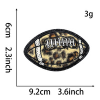 Ensemble d'appliques thermocollantes en tissu PVC et toile, brodées de sequins, motif léopard multicolore, pour chapeaux