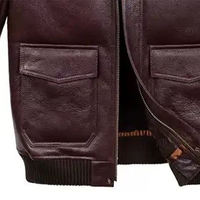 Veste en cuir unisexe à manches longues, prix de gros, qualité supérieure, veste en cuir pour homme, fermeture éclair, AI-LJ-11
