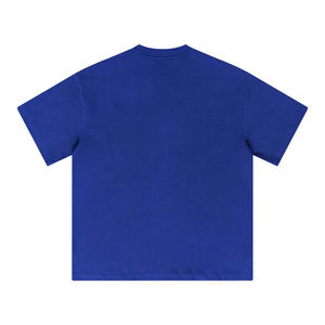 T-shirts noirs personnalisés en gros, vierges, épais, en coton 100% de 260 grammes, coupe oversize, pour clubs universitaires - Product Image 2