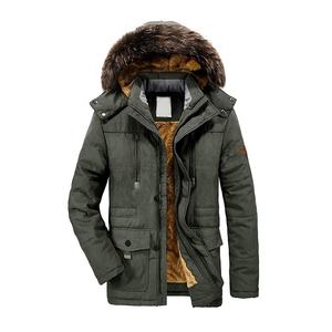 New Custom Style Faux <b>Fur</b> Parka <b>Mens</b> Down <b>Jackets</b> - Product Image 2