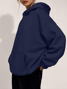 Sudadera con Capucha Oversize para Hombre y Mujer, Estilo Urbano, Holgada, Casual, Esencial, de Moda, Holgada - Product Image 5