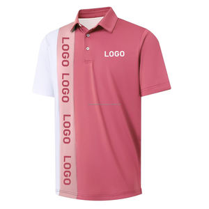 Haute qualité hommes Golf Polo chemise à manches courtes séchage rapide Polo rayure chemise à manches courtes t-shirt régulier bureau uniforme Polo chemise - Product Image 5