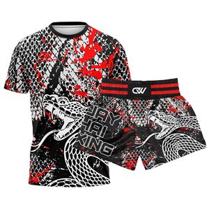 Conjuntos de Shorts de Muay Thai y Boxeo MMA con Sublimación de Logotipo Personalizado, MOQ Bajo, Transpirables, Ligeros, de Secado Rápido y Alta Resistencia - Product Image 1