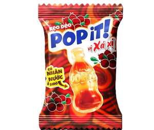 Bonbons en gros POPIT : Confiserie, cubes fruités, poudre de cacao, friandises croustillantes, bonbons gélifiés aux fruits bruns, sachet de 26,6g - Product Image 6