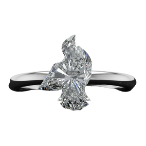 Diamant synthétique de laboratoire en forme de pigeon, pureté DEF VVS VS1, 1CT 2CT 3CT, HPHT CVD, certifié IGI GIA - Product Image 1