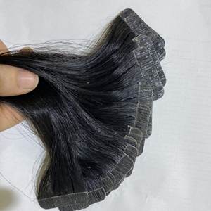 Vente en gros janvier nouvelle vague naturelle brute non traitée extensions de cheveux humains européenne trame unique ruban vendeur paquet perruques Vietnam - Product Image 5