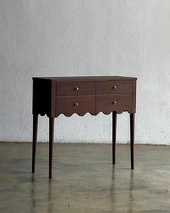 2026 Stylish 100% Solid Wood Nightstand <b>Table</b> With 4 Drawers And Metal Handles In Retro Natural Design For Bedroom And Hotel Use - Product Image 2