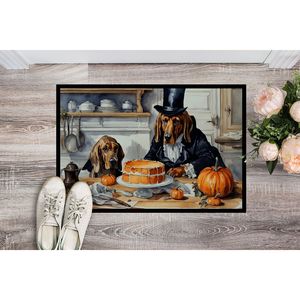 Bloodhound Fall Kitchen Pumpkins Non-Slip Doormat 24H X 36W <b>Indoor</b>/Outdoor Entryway Rug Washable Low Pile Front <b>Door</b> <b>Mat</b> - Product Image 2