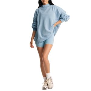 Sweat-shirt unisexe de luxe à col montant, avec broderie de logo personnalisé, en molleton technique épais, sweats imprimés, vente en gros - Product Image 6