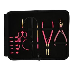 Kit d'outils professionnels en métal pour l'installation d'extensions capillaires à micro-anneaux à forte tenue, accessoires complets pour la remplacement capillaire et la beauté - Product Image 2