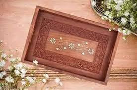 Classic Durable Wooden <b>Tray</b> for <b>Kitchen</b> Dining Table Party Organizing - Product Image 3