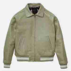 Chaqueta Deportiva Rohzen para Hombre, Estilo Vintage, de Cuero PU, Impermeable, Transpirable, Ecológica, con Parche Bordado y Puños Acanalados, Informal para Invierno - Product Image 4