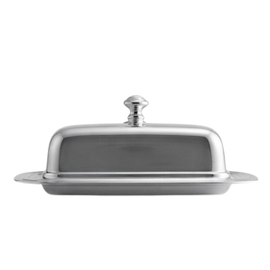 จานใส่เนยสแตนเลสเคลือบเงาสีเงิน สำหรับใช้ในครัวและอาหารเช้า - Product Image 2