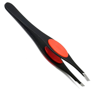 Pince à épiler professionnelle incurvée en acier inoxydable avec pointe inclinée et pince à épiler pointue pour les poils incarnés et l'élimination des points noirs - Product Image 6