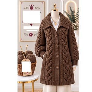 Pulls 100% acrylique ou coton, calibre 12, pour femmes, très tendance, style décontracté, pour la saison hivernale, fournisseur du Bangladesh. - Product Image 1