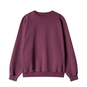 Sudadera de Felpa 100% Algodón de Alta Calidad, Nueva Moda, Estilo Urbano Personalizado, Holgada, Unisex, Ecológica, Cuello Redondo, Otoño, 380g - Product Image 2