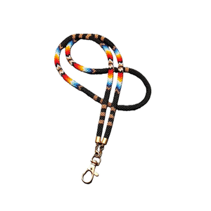 Cordon porte-badge pour carte d'identité, cordon porte-clés, cordon perlé, cordon brodé, cordon artisanal, cordon de cou traditionnel - Product Image 3