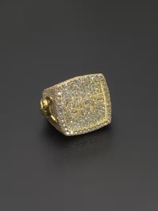 Gold GPF Moissanite <b>Ring</b> <b>Iced</b> Out Hip Hop Jewellery 925 Sterling Silver VVS Diamond Statement <b>Ring</b> - Product Image 6