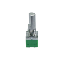 Potenciómetro de Eje Aislado Lineal Serie F09K de 9 mm B100K, Control de Volumen, Reóstato Rotatorio, Resistencia Variable +/-20%