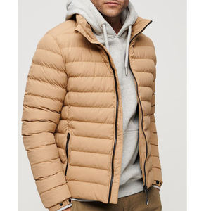 Fully Customized Men's <b>Waterproof</b> Canvas Puffer <b>Jackets</b> Polyester Wadding Filled <b>Winter</b> DDP Shipping - Product Image 4