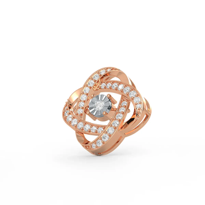 Collar con Colgante de Diamante Nudo de Amor en Oro de 14K, 0.49 CT, Diamante Cultivado en Laboratorio, Chapado en Rodio, Certificado IGI, Elegante Estilo Infinito, Regalo para Mujer - Product Image 2